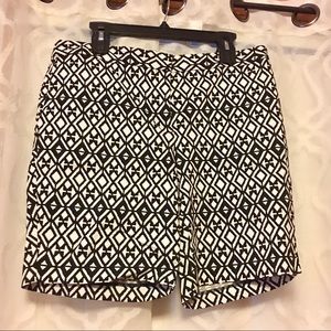 Mario Serrani Geometric Print Bermuda Shorts